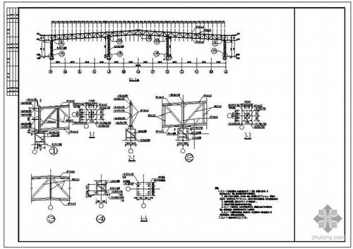 [施工图]重庆某3×20米跨钢结构厂房设计图