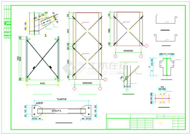 某单层钢结构厂房建筑结构设计施工图